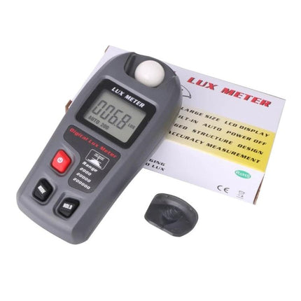 Portable Digital Lux Meter for Home and Workplace Use handheld light meter measuring 0.1–200,000 lux for reading, photography, workplace safety