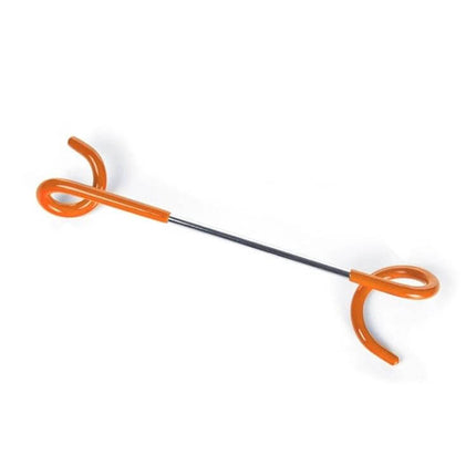 S Type Two Way Spiral Outdoor Camping Tent Light Hook Stainless Steel - orange rubber-coated stainless steel lantern hanger for tents