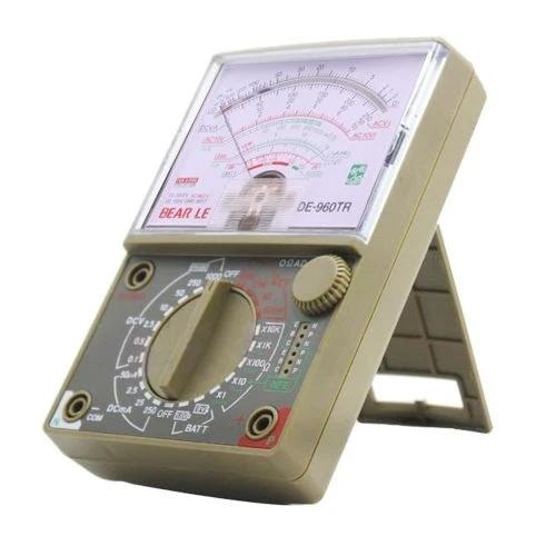 Hand-Held Digital Multimeter for Electrical Measurements measuring DC and AC voltages, currents, and resistance with clear analog display