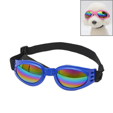Practical Dog Sunglasses for Everyday Outdoor Adventures - blue UV400 polarized dog goggles with adjustable strap
