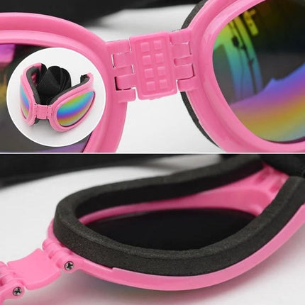 Practical Dog Sunglasses for Everyday Outdoor Adventures - pink UV400 polarized goggles for dogs protecting eyes from sun and glare