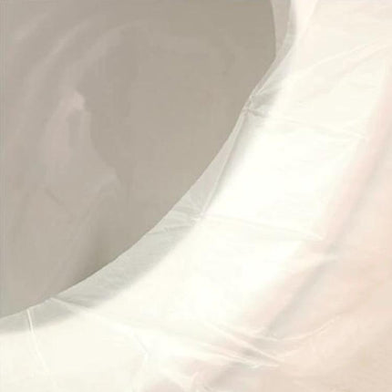Disposable Toilet Seat Covers for Travel Hygiene Needs - close-up of thin white disposable cover on toilet rim for travel and public restroom hygiene