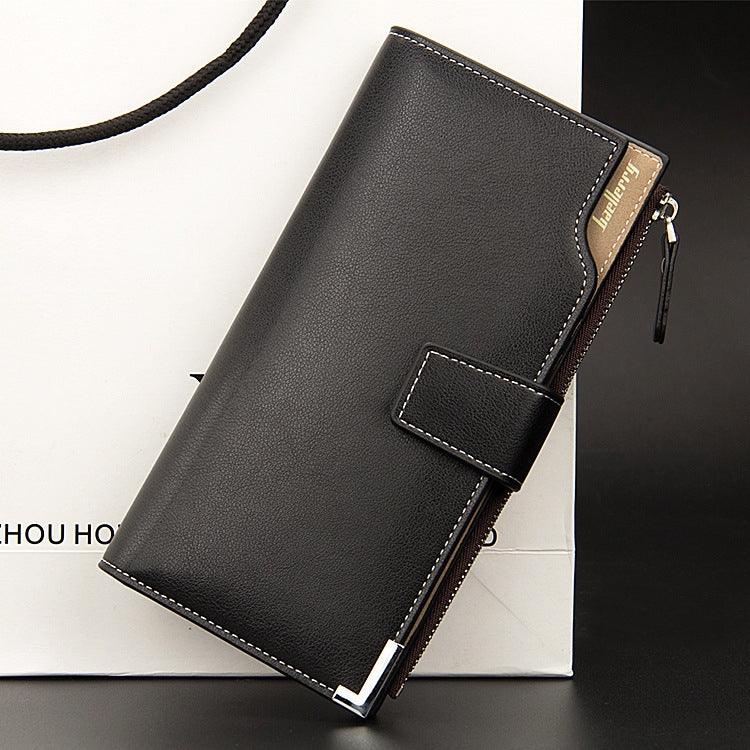 Baellerry Men's Stylish Long Wallet - Trendy Fashion Handbag for Modern Men