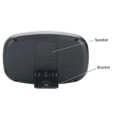 Wireless Baby Monitor with Night Vision for Secure Infant Monitoring – rear view showing speaker and foldable bracket on 2.4-inch parent LCD unit