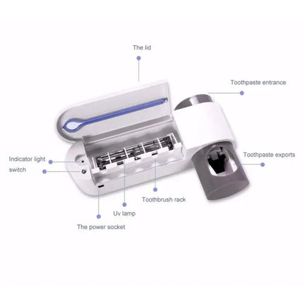 Toothbrush Sterilizer Holder Wall Mounted For Bathrooms