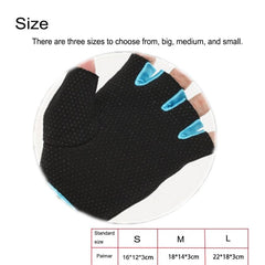 Unisex Breathable Non-Slip Half Finger Sports Gloves for Outdoor Activities, Size S