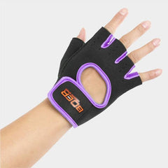 Gants unisexes demi-doigts pour l'équitation en extérieur, gants de sport antidérapants et respirants, taille : S, Plamar : 16 x 12 x 3,0 cm