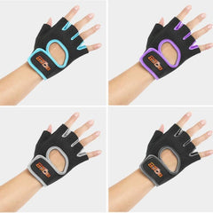 Unisex Breathable Non-Slip Half Finger Sports Gloves for Outdoor Activities, Size S