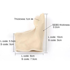 Lycra SEBS Hallux Valgus Relief Sleeve - Large Orthopedic Big Toe Support for Men & Women