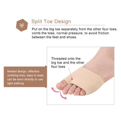 1 paire de protège-pouce fileté pour soins du valgus, avant-pied, épais, super doux, taille L