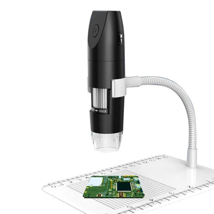 Adjustable Wireless USB Digital Microscope for Detailed Inspection viewing circuit board with flexible stand and manual focus