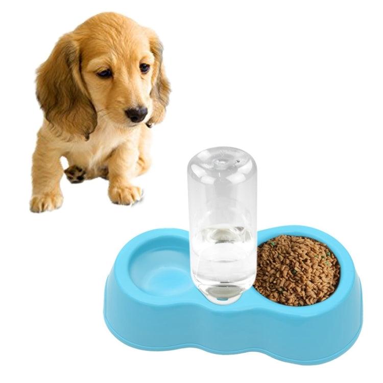 Automatic Double Bowls for Dogs and Cats with Water Dispenser