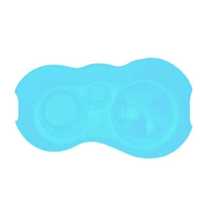 Convenient Double Bowl Set for Everyday Pet Meals at Home - blue dual food and auto-refill water bottle pet feeder