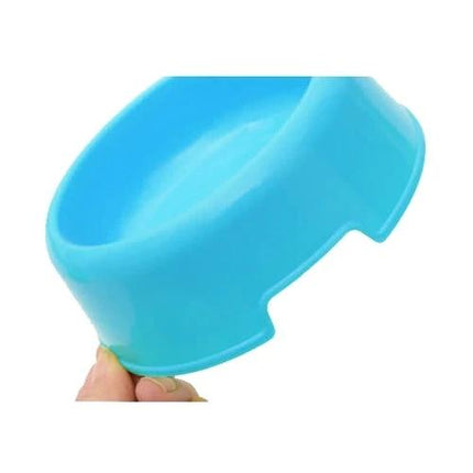 Simple Pet Bowl for Everyday Cat and Dog Feeding - blue PP plastic bowl for everyday cat and dog meals, spill-resistant design