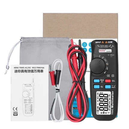 BSIDE Handheld Digital Multimeter for Electrical Testing and Measurement compact auto-ranging multimeter kit with probes and manual