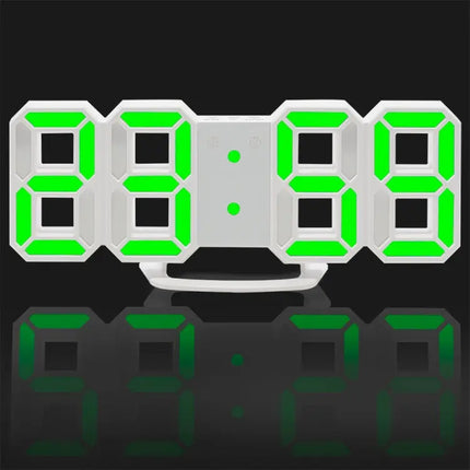 3D LED Digital Wall Alarm Clock With 12/24 Display