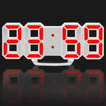 3D LED Digital Wall Alarm Clock With 12/24 Display
