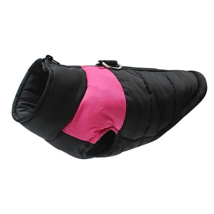 Comfortable Cotton Vest for Dogs on Daily Outings and Photos - black and pink breathable cotton dog vest for walks and photos