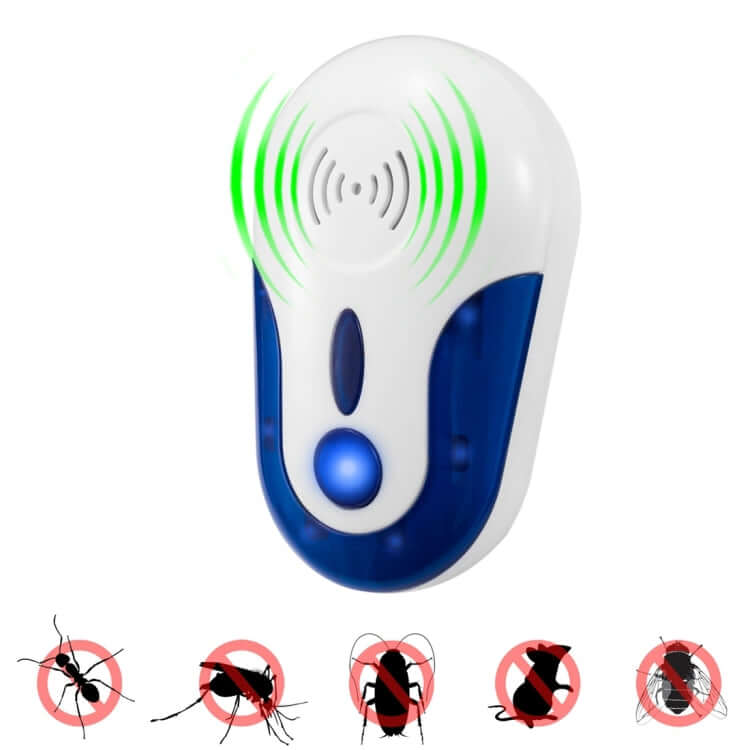 Ultrasonic 4W Pest Repeller for Mosquitoes, Rats, Mice, and Cockroaches - AC 90-250V