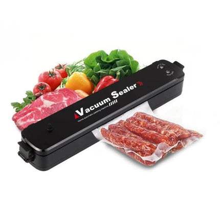 Transparent Sealing Film Roll for Automatic Vacuum Sealer - clear vacuum-sealed meat and vegetables, 25x20cm bags (15) visible packaging