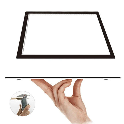 Portable A2 Acrylic Light Board for Sketching and Drawing — slim portable A2 light board for tracing, animation, fashion and architectural sketches