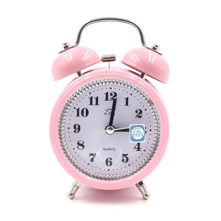 Fashion Metal Alarm Clock With Night Light For Quiet Mornings