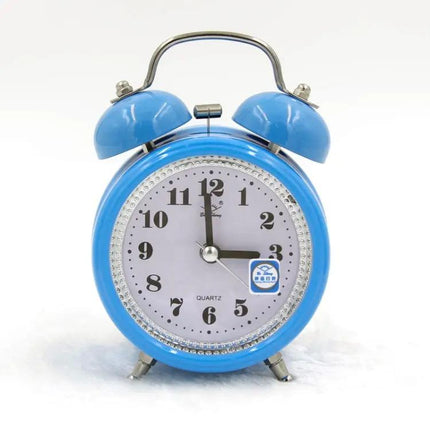 Fashion Metal Alarm Clock With Night Light For Quiet Mornings