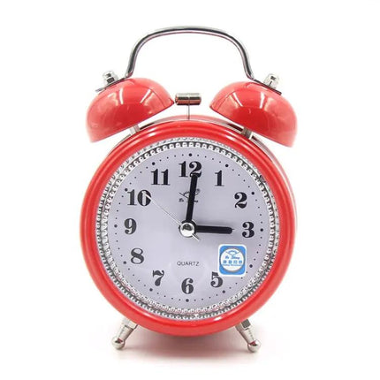 Fashion Metal Alarm Clock With Night Light For Quiet Mornings