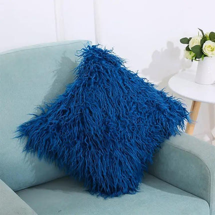 Velvet Long Plush Pillow Cover 45x45cm For Home Decor