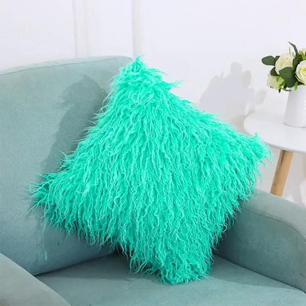 Velvet Long Plush Pillow Cover 45x45cm For Home Decor