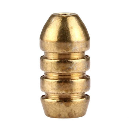 Four Gram Threaded Copper Bullet Sinker For Fishing Line Weights, copper 4g threaded bullet sinker for precise depth control