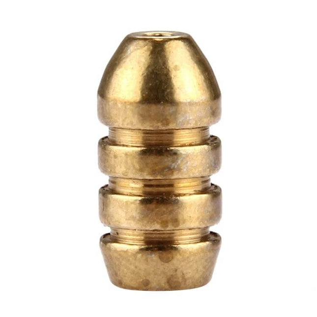 Four Gram Threaded Copper Bullet Sinker For Fishing Line Weights, copper 4g threaded bullet sinker for precise depth control