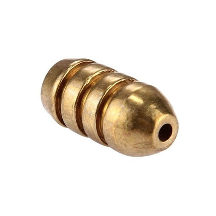 Four Gram Threaded Copper Bullet Sinker For Fishing Line Weights - copper 4 g threaded bullet sinker for precise depth control
