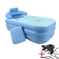 Piscina inflable plegable para adultos y bebés con agua tibia y bomba de carga - YT-038