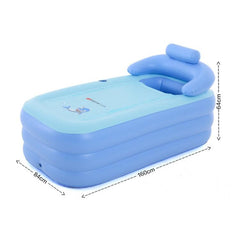 Piscina inflable plegable para adultos y bebés con agua tibia y bomba de carga - YT-038