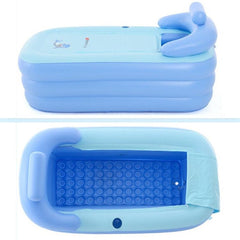 Piscina inflable plegable para adultos y bebés con agua tibia y bomba de carga - YT-038