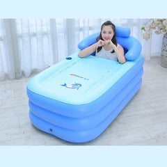 Piscina inflable plegable para adultos y bebés con agua tibia y bomba de carga - YT-038