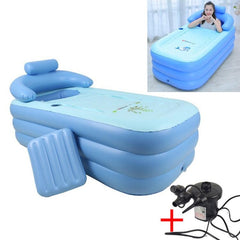 Piscina inflable plegable para adultos y bebés con agua tibia y bomba de carga - YT-038