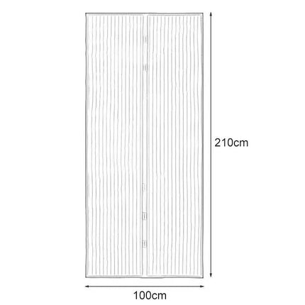 Magnetic Mosquito Proof Door Curtain 210x100cm For Easy Passage