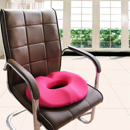 Office Thickening Mesh Hip Anti-Hemorrhoids Cushion For Office Chair pink hollow memory foam seat cushion on brown office chair