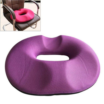 Office Thickening Mesh Hip Anti-Hemorrhoids Cushion For Office Chair - Purple memory foam hollow donut seat cushion for desk chair