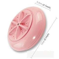 Ultrasonic Mini Turbine Clothes Washer - Portable Macaroon Design