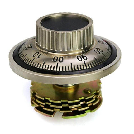 Mechanical Combination Lock for Safe Boxes and Cabinets - zinc dial lock for home safes and office cabinets, no keys, durable security