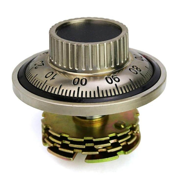 Mechanical Combination Lock for Safe Boxes and Cabinets - zinc dial lock for home safes and office cabinets, no keys, durable security