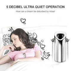 Portable Negative Ion Air Purifier with Automatic Alcohol Sprayer and Mini Design