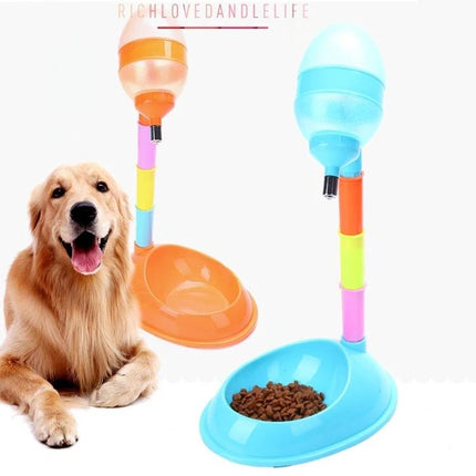 Adjustable Pet Feeder for Daily Home Feeding Needs – colorful height-adjustable water and food dispenser with bowl for dogs and puppies