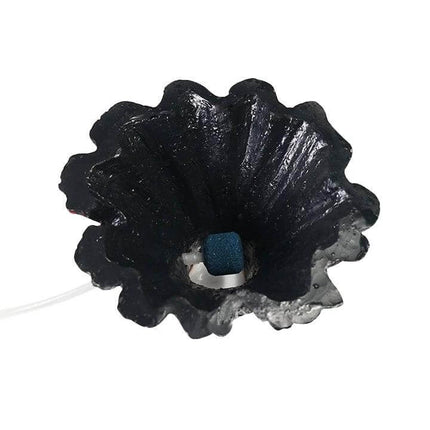 Volcano Rock Aquarium Ornament, Large 15x9.5x3.3 cm - hand-painted resin volcanic rock ornament with weighted base for freshwater and planted tanks