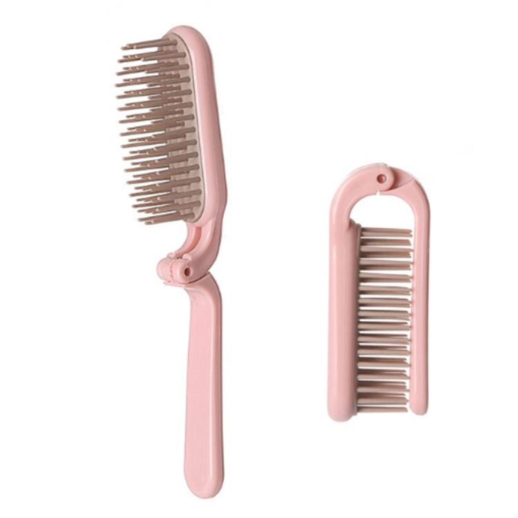 Compact 18cm Folding Makeup and Hair Comb with ABS Handle