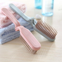 Compact 18cm Folding Makeup and Hair Comb with ABS Handle