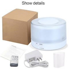 T700 Ultrasonic Essential Oil Diffuser and Humidifier with Remote Control, 700ml Capacity, Color LED Night Light, Automatic Mist Maker, US Plug